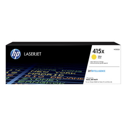 Papírenské zboží - HP originální toner W2032X, yellow, 6000str., HP 415X, high capacity, HP Color LaserJet P