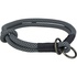 Papírenské zboží - Rundes, halb einziehbares Soft Rope-Halsband, schwarz/grau L-XL: 55 cm/ 10 mm