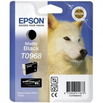 Papírenské zboží - Epson originální ink C13T09684010, matte black, 13ml, Epson Stylus Photo R2880