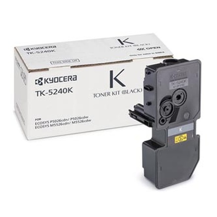 Papírenské zboží - Kyocera originální toner TK-5240K, black, 4000str., 1T02R70NL0, Kyocera M5526cdn, M5526cd