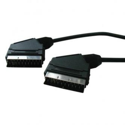 Papírenské zboží - Kabel Scart M- Scart M, SCART, 1m, černá, Logo, blistr