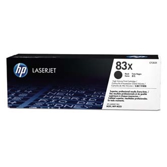 Papírenské zboží - HP originální toner CF283X, black, 2200str., HP 83X, HP LaserJet Pro M201, M225, MFP M225