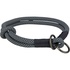 Papírenské zboží - Rundes, halb einziehbares Soft Rope-Halsband, schwarz/grau S-M: 40 cm/ 10 mm