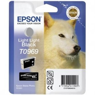 Papírenské zboží - Epson originální ink C13T09694010, light light black, 13ml, Epson Stylus Photo R2880