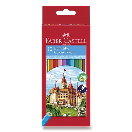 Papírenské zboží - Pastelky šestihranná Faber-Castell 120112 - 12 barev