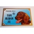 Papírenské zboží - Farbschild Achtung Hund, Irish Setter