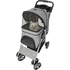 Papírenské zboží - Hundekinderwagen BUGGY, schnell zusammenklappbar, 47 x 100 x 80 cm, Belastbarkeit bis 15 kg, grau