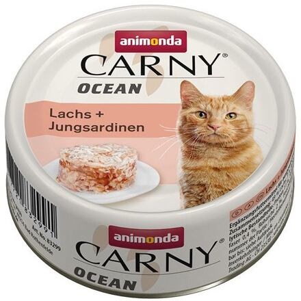 Papírenské zboží - ANIMONDA konzerva CARNY Ocean - losos + sardinky 80g 