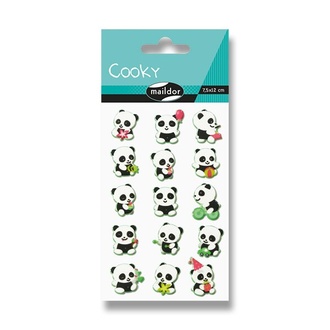 Papírenské zboží - Samolepky Maildor 3D Cooky Panda