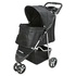 Papírenské zboží - Kinderwagen mit Schnellklappfunktion 47x100x80cm, bis 11kg, schwarz